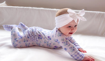 Lilac Garden Ruffle Bamboo Sleeper