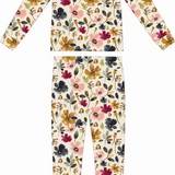 Watercolor Floral Two Piece Bamboo Sleeper Set