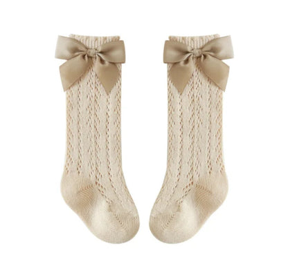 Knee High Bow Socks
