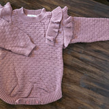 Sugar Plum Ruffle Sweater