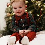 Dapper Plaid Suspender 3 Piece Set