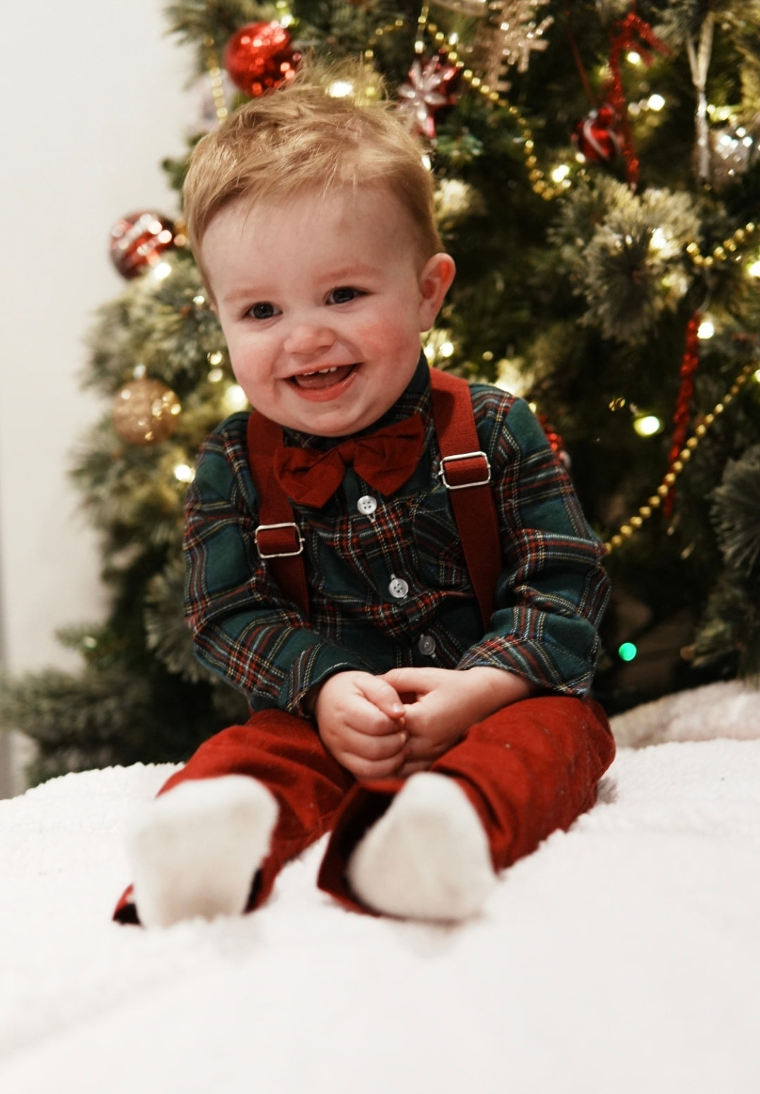 Dapper Plaid Suspender 3 Piece Set