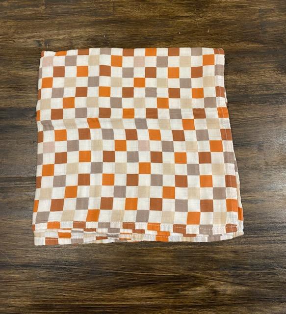 Bamboo & Muslin Swaddle | Autumn Checker