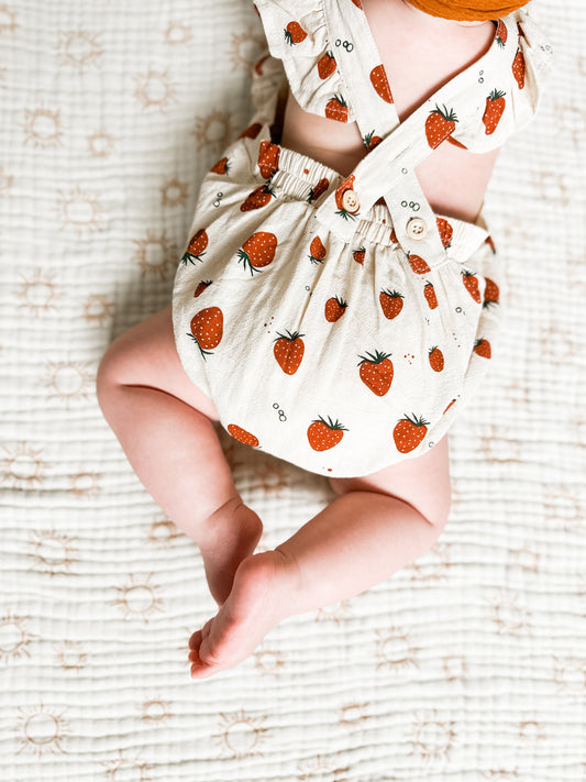 Strawberry Shortcake Ruffle Romper