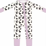 Moonlit Whiskers Bamboo Ruffle Sleeper