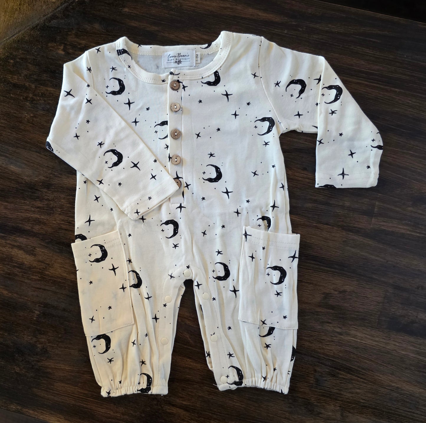 My Moon & My Stars Pocket Romper