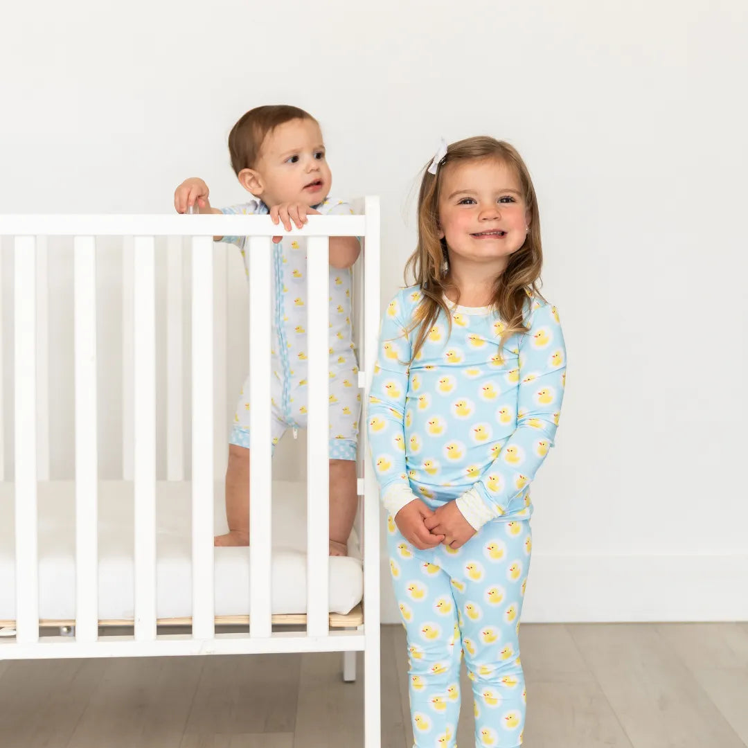 Rubber Duckie Two Piece Bamboo Sleeper Set