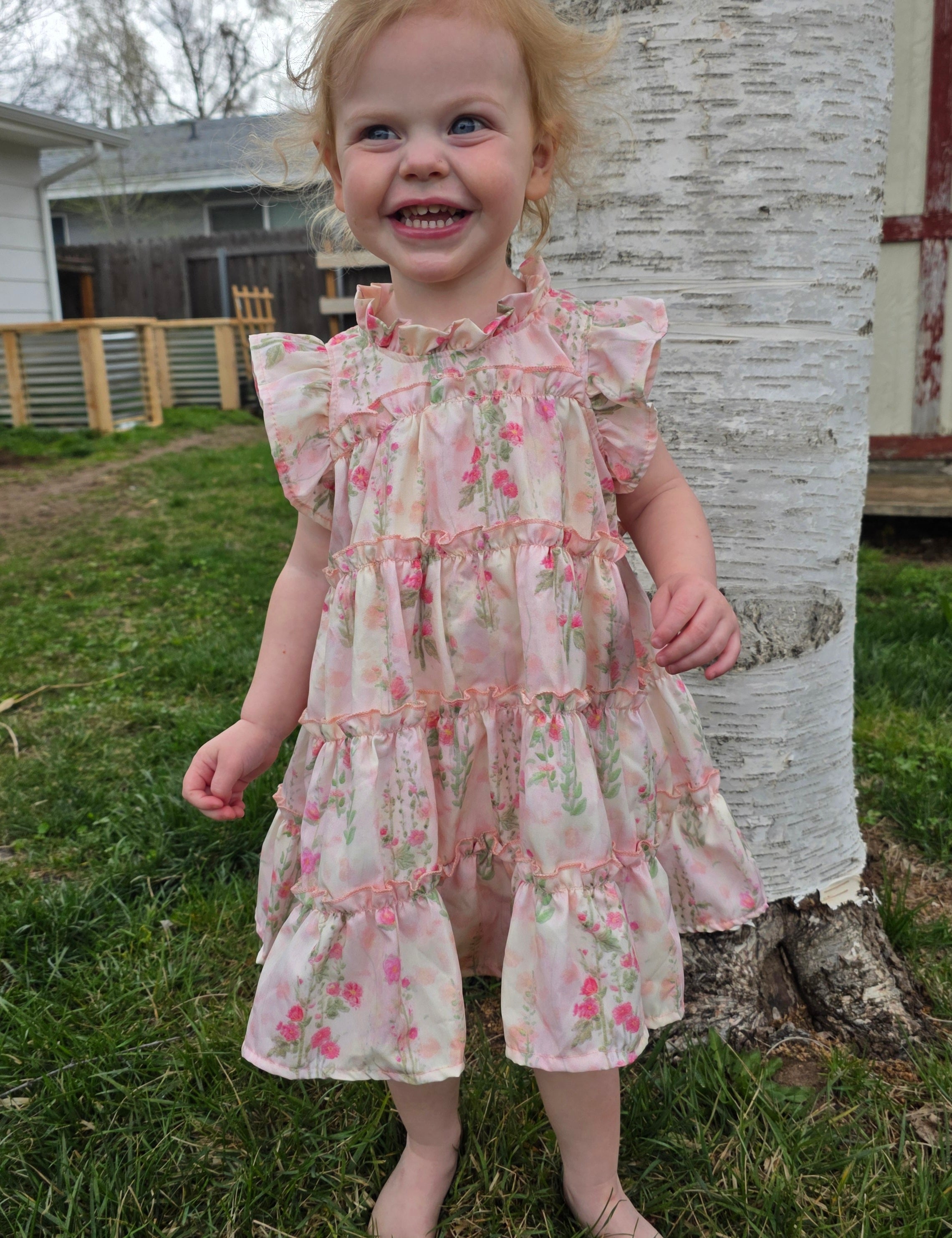 Roses & Ruffles Flutter Dress