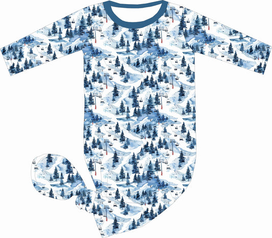 Alpine Ski Bamboo Knotted Gown