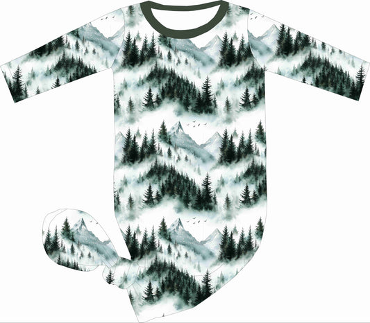 Winter Forest Bamboo Knotted Gown