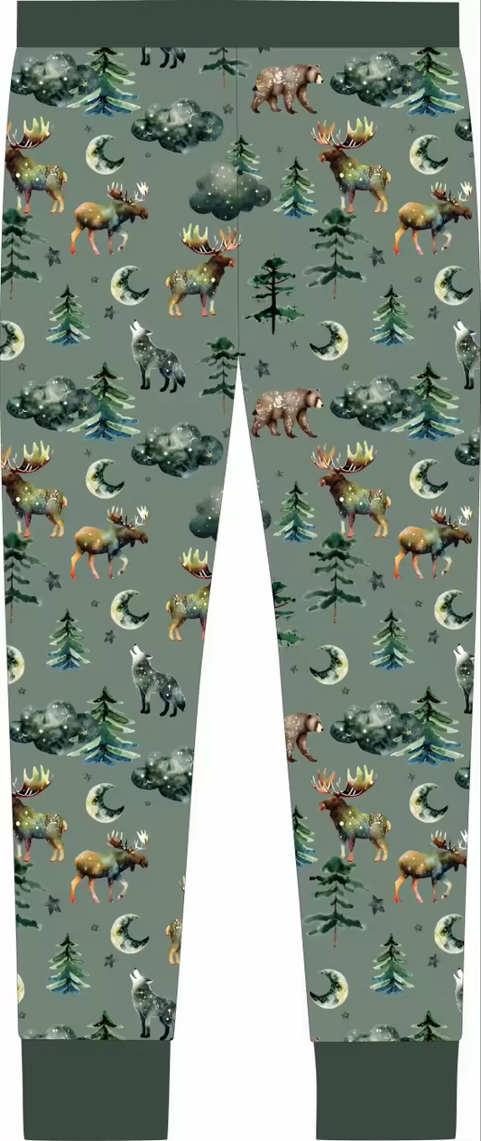 Midnight Moose Adult Bamboo Jogger