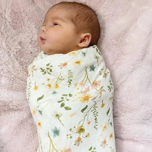 Bamboo & Muslin Swaddle | Little Wildflower