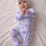 Lilac Garden Ruffle Bamboo Sleeper