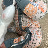 Harvest Patchwork Bamboo Ruffle Sleeper