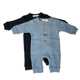 Harrison Waffle Knit Pocket Romper