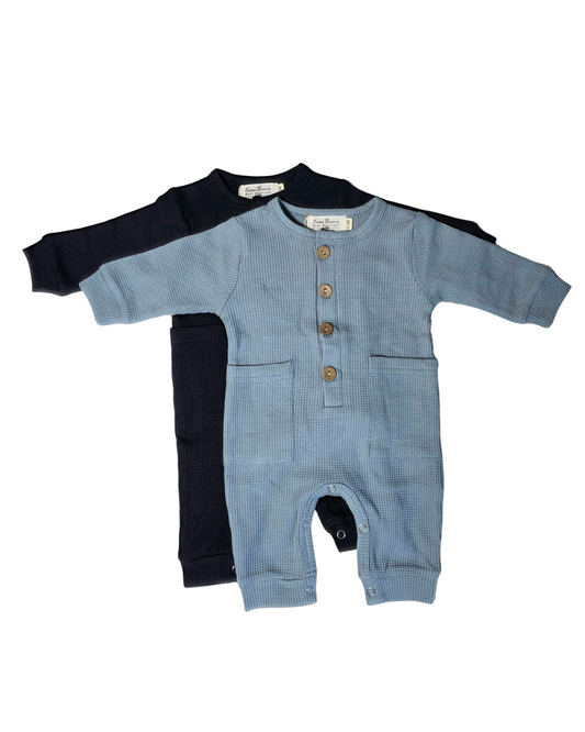 Harrison Waffle Knit Pocket Romper