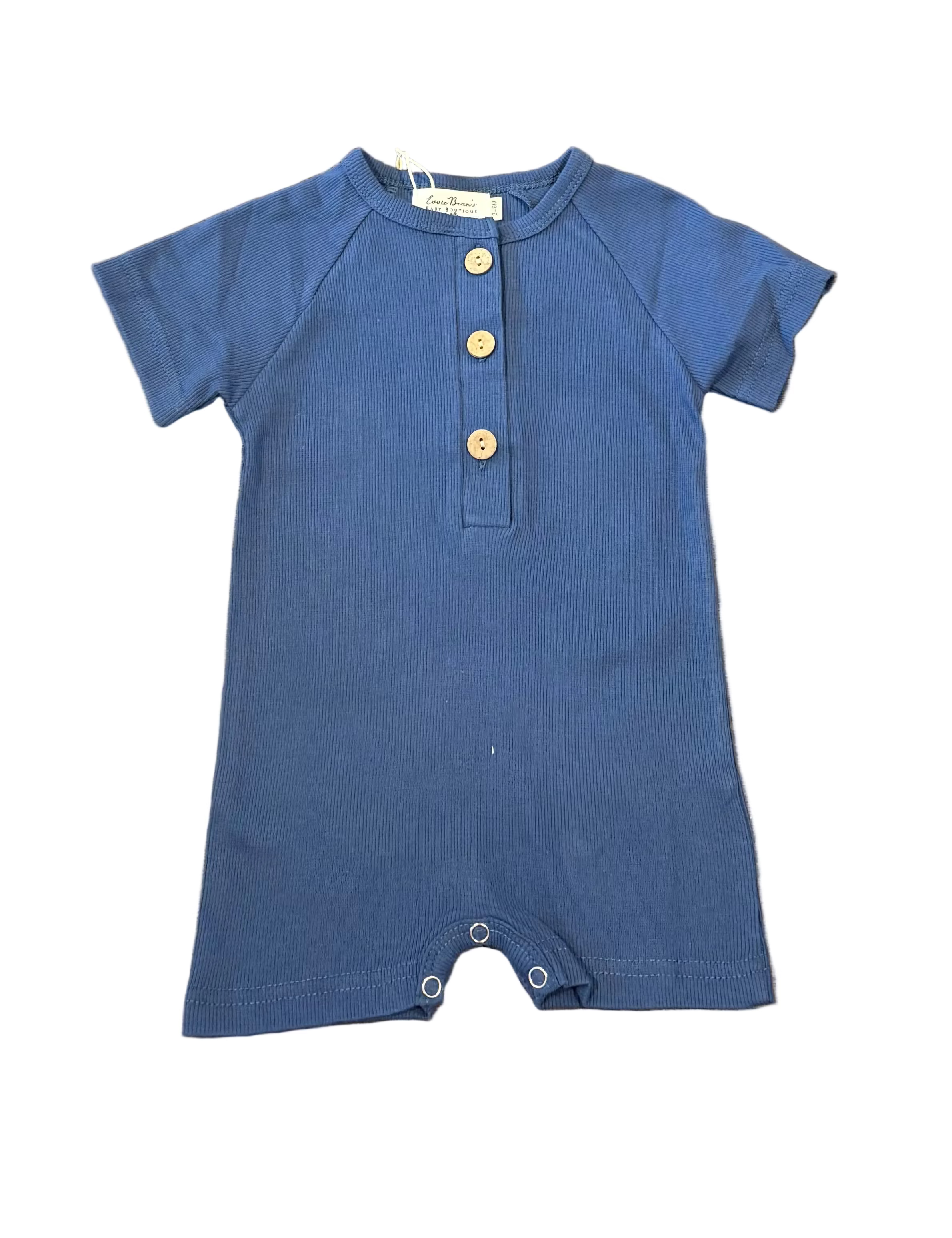 Ribbed Cotton Baby Romper