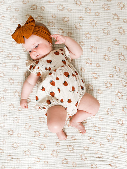 Strawberry Shortcake Ruffle Romper