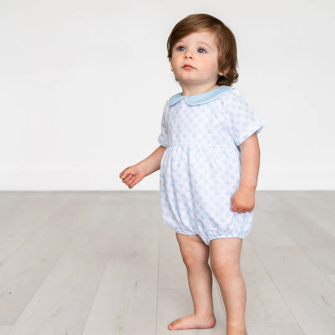 Gender Neutral Peter-Pan Collar Bubble Romper