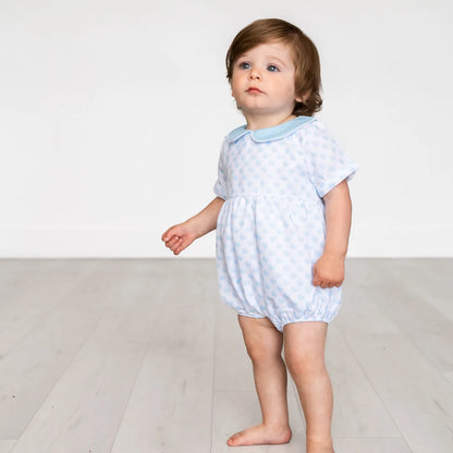 Gender Neutral Peter-Pan Collar Bubble Romper