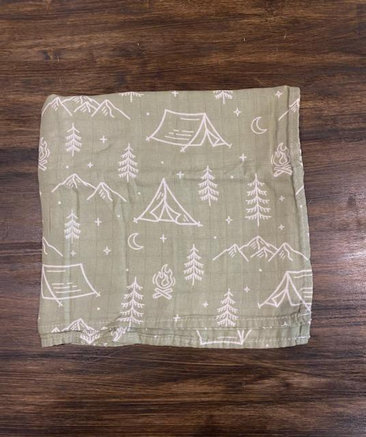 Bamboo & Muslin Swaddle | Sage Mountains