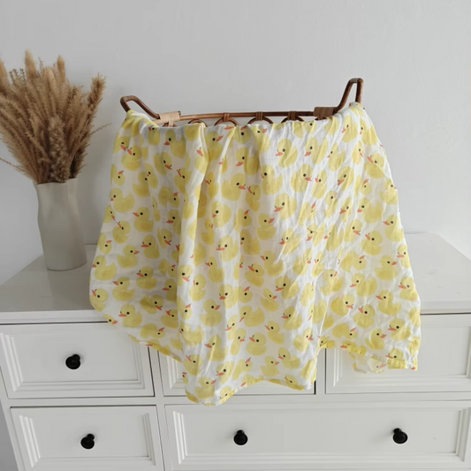 Rubber Duckie | Bamboo & Muslin Swaddle