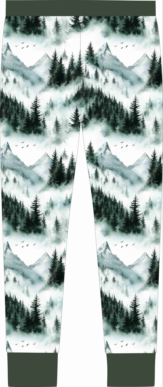 Winter Forest Adult Bamboo Jogger