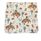 Lil' Buckaroo | Bamboo & Muslin Swaddle