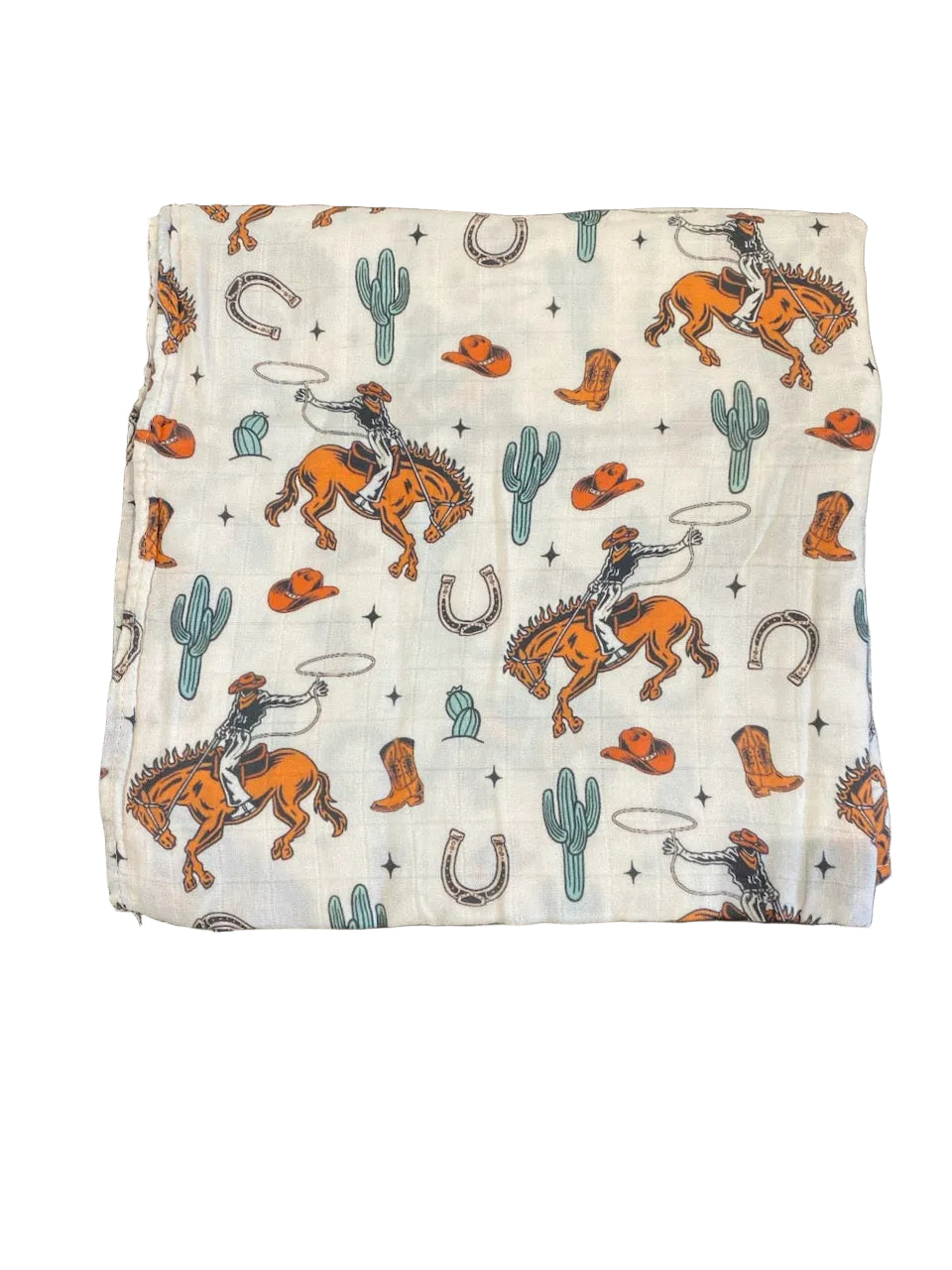 Lil' Buckaroo | Bamboo & Muslin Swaddle