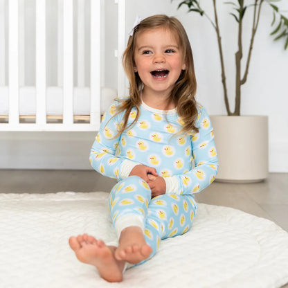 Rubber Duckie Two Piece Bamboo Sleeper Set