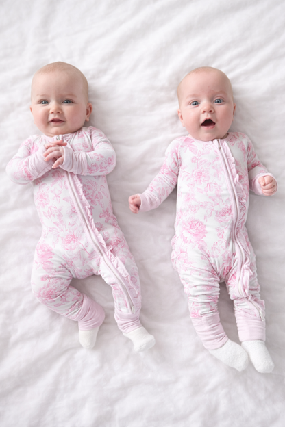 Rose Garden Ruffle Bamboo Sleeper