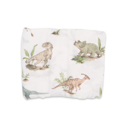 Bamboo & Muslin Swaddle | Jurassic Jungle