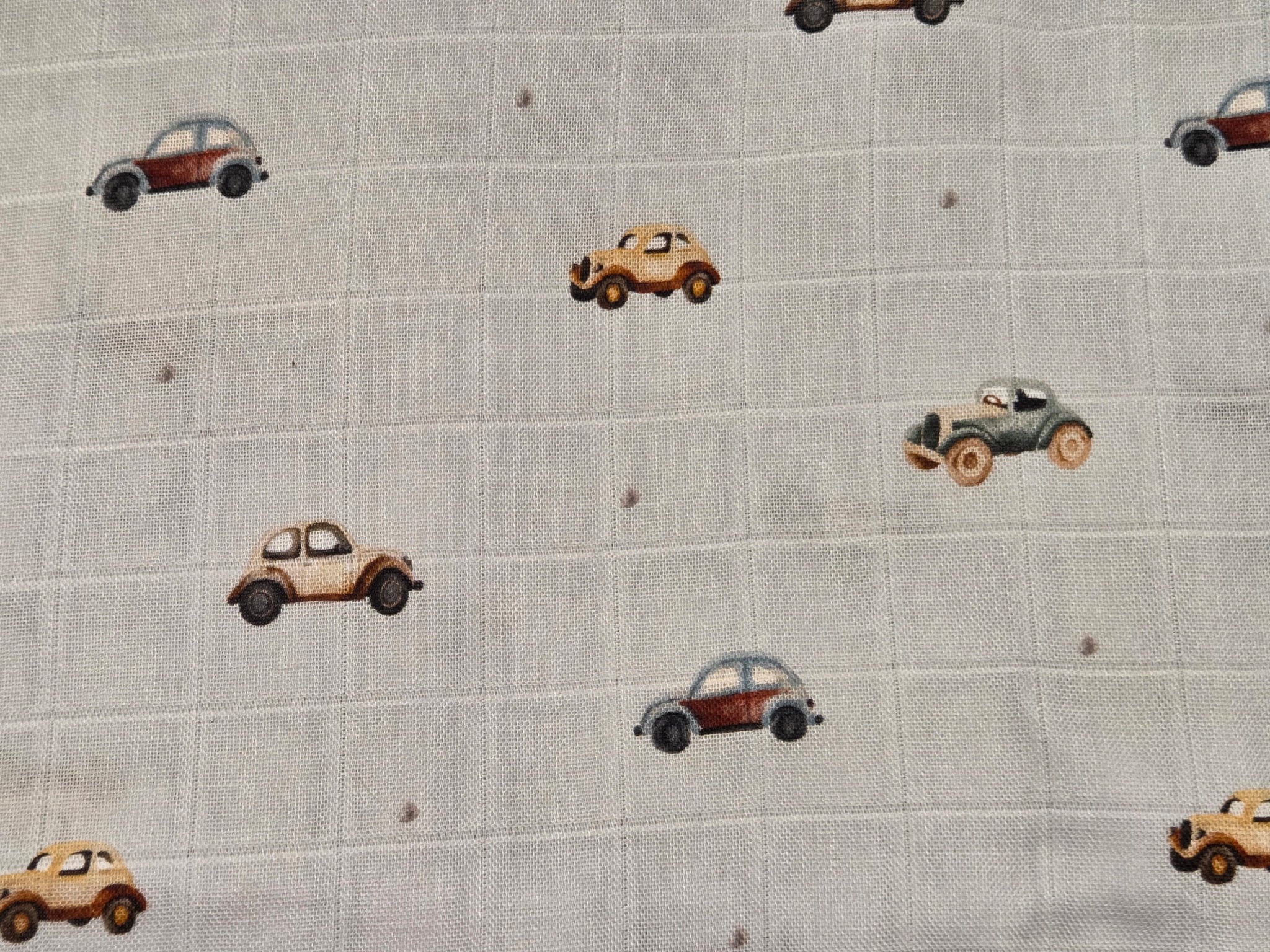 Vintage Cars Bamboo & Muslin Swaddle