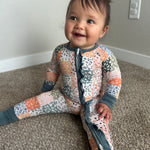 Harvest Patchwork Bamboo Ruffle Sleeper