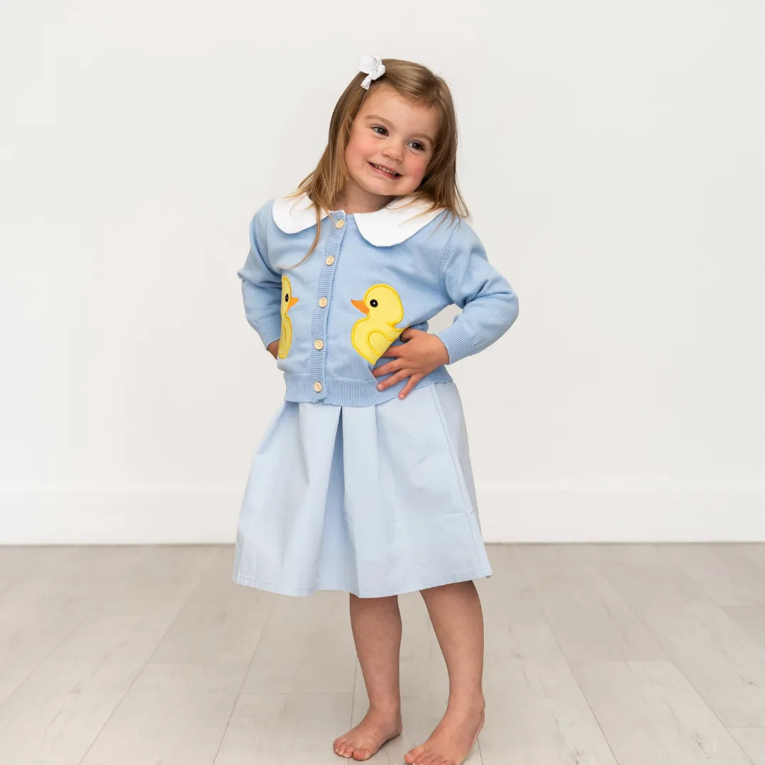 Rubber Duckie Flutter-Sleeve Dress