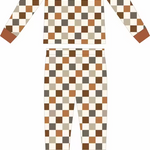 Autumn Checks Two Piece Bamboo Sleeper Set
