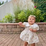 Rose Garden Ruffle Collared Romper