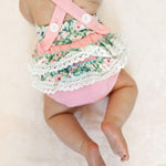 Rosewood Lace Floral Romper