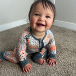 Harvest Patchwork Bamboo Ruffle Sleeper