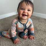 Harvest Patchwork Bamboo Ruffle Sleeper