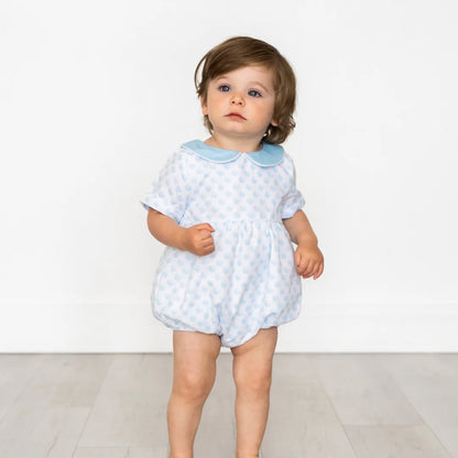 Gender Neutral Peter-Pan Collar Bubble Romper
