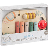 11" Wooden Sunny Days Musical Table