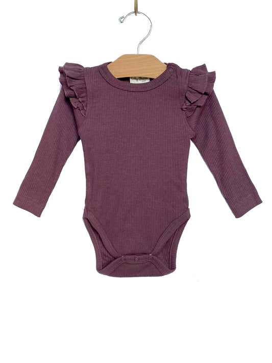 Flutter Bodysuit- Huckleberry - Evvie Bean's Baby Boutique