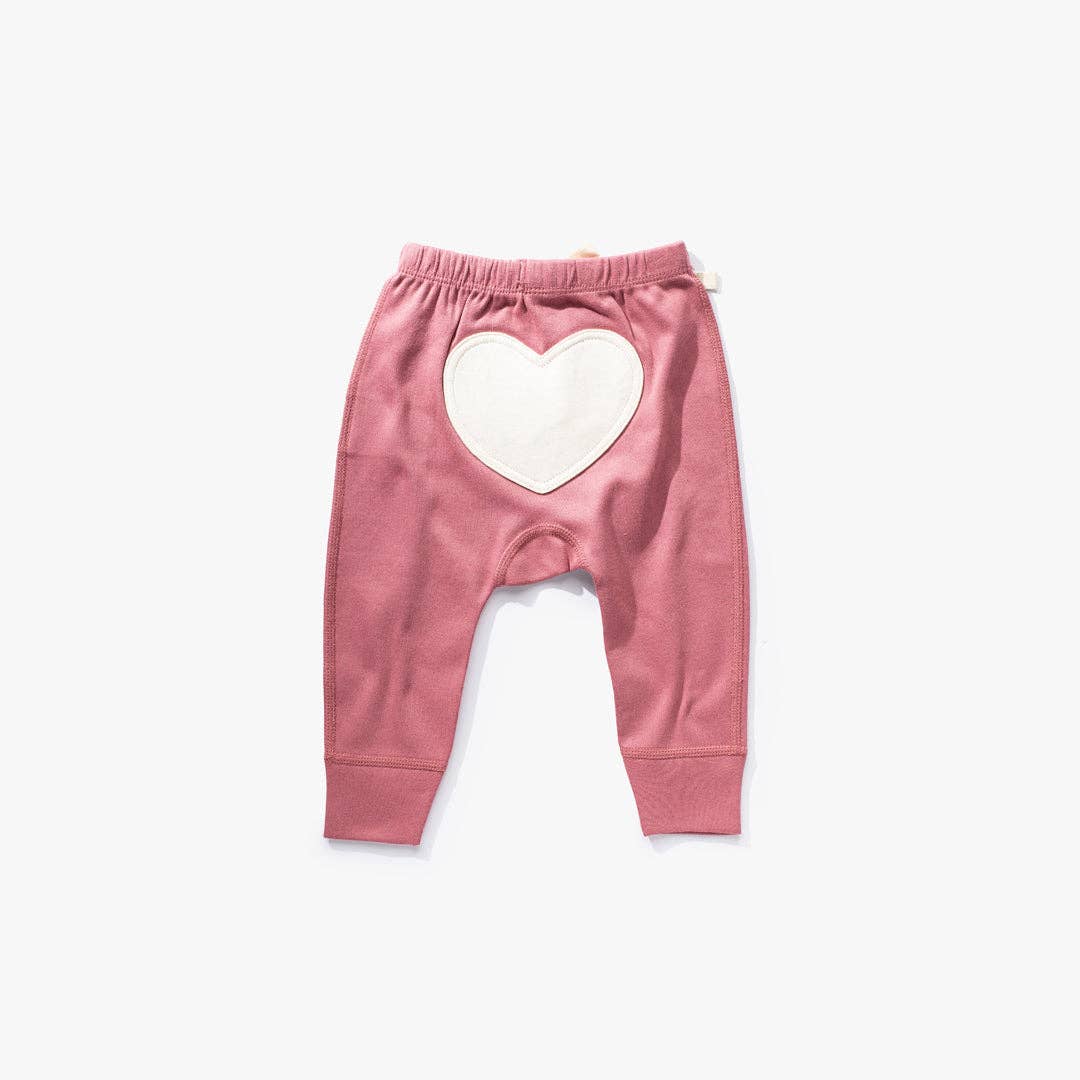 Winter Rose Pink Heart Pants