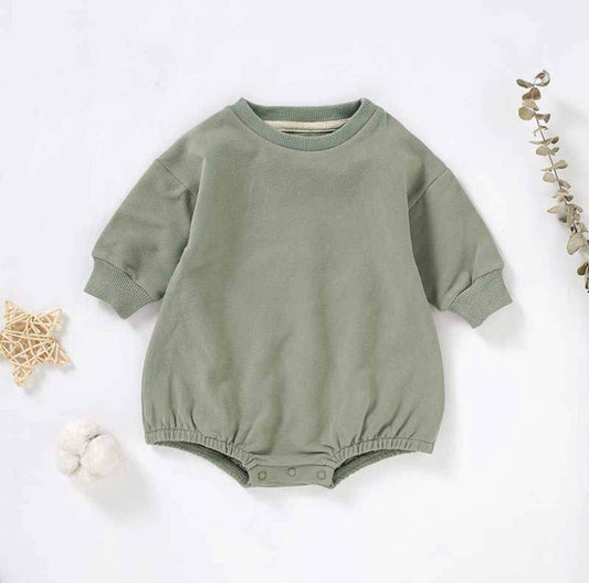 Sweater Bubble Romper - Evvie Bean's Baby Boutique