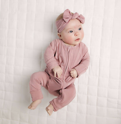 Bamboo Sleeper- Marvelous Mauve - Evvie Bean's Baby Boutique