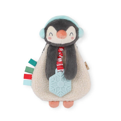 Holiday Itzy Lovey™ Plush + Teether Toy: Penguin - Evvie Bean's Baby Boutique