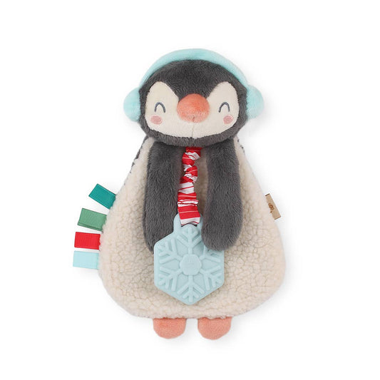 Holiday Itzy Lovey™ Plush + Teether Toy: Penguin - Evvie Bean's Baby Boutique