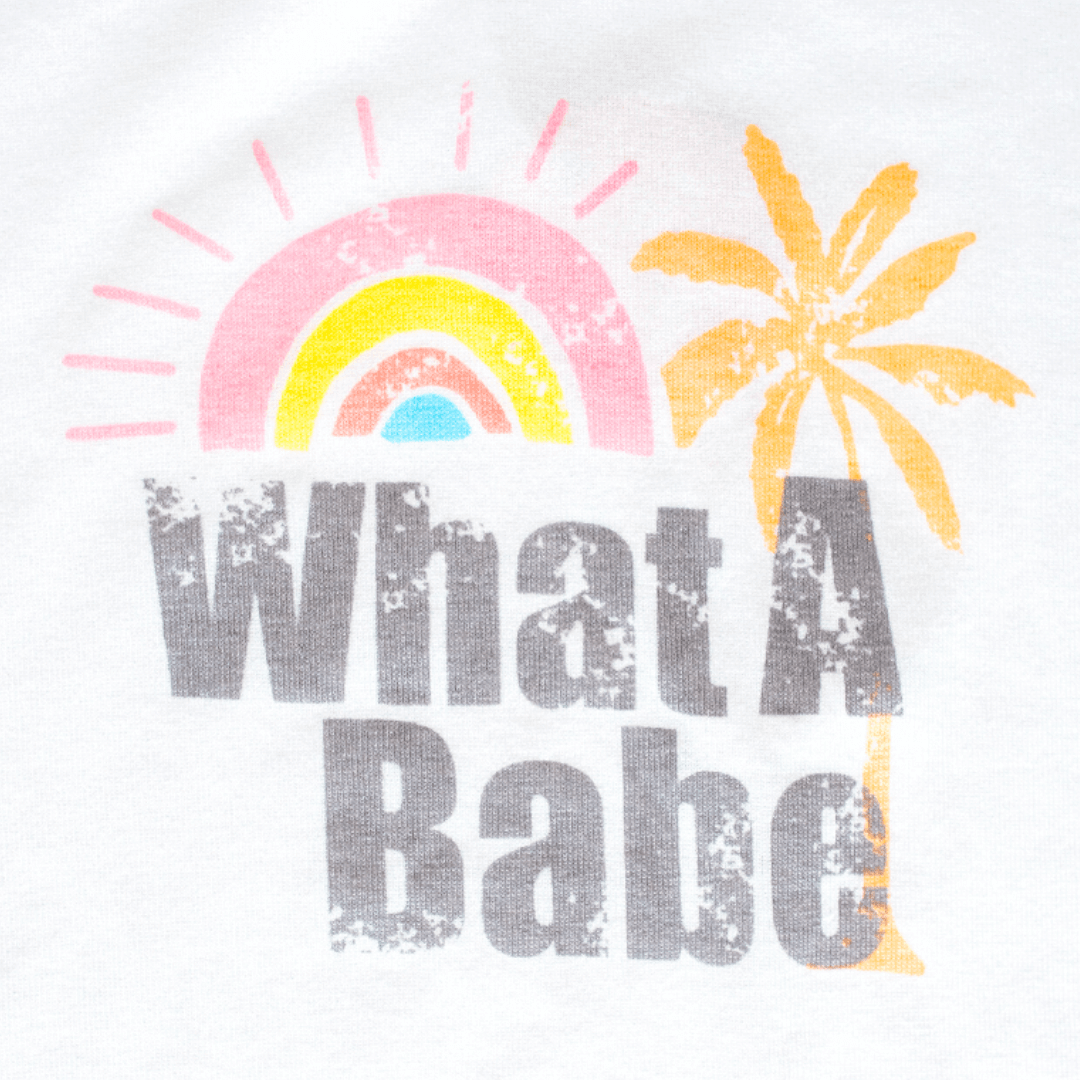 "What a Babe" Graphic Tee - Evvie Bean's Baby Boutique