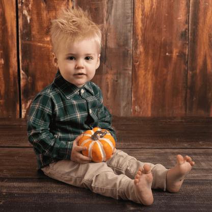 Forest Plaid Flannel Button-Down - Evvie Bean's Baby Boutique